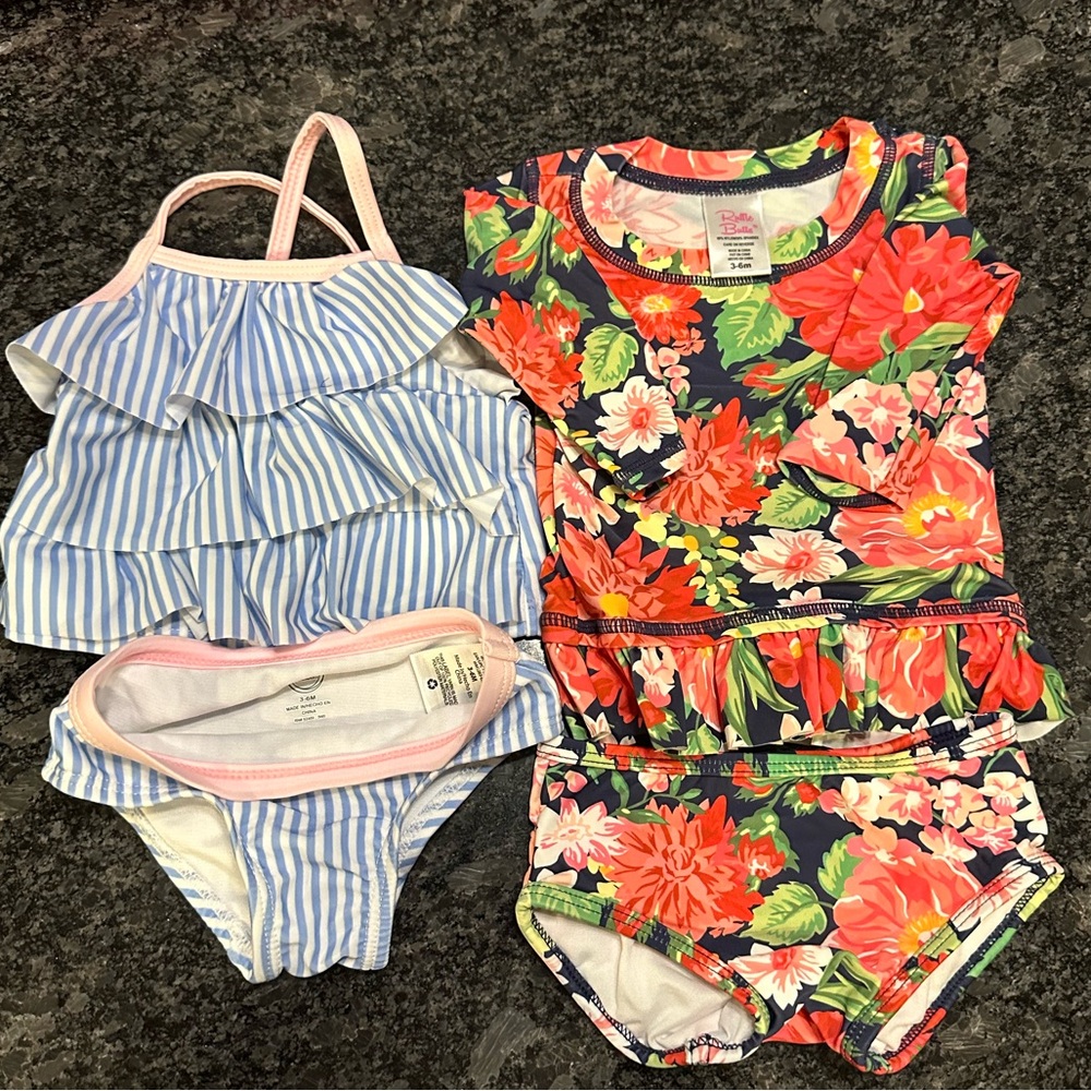 3-6 Month 2 Piece Suit suits Ruffle Butts and Wonder Nation